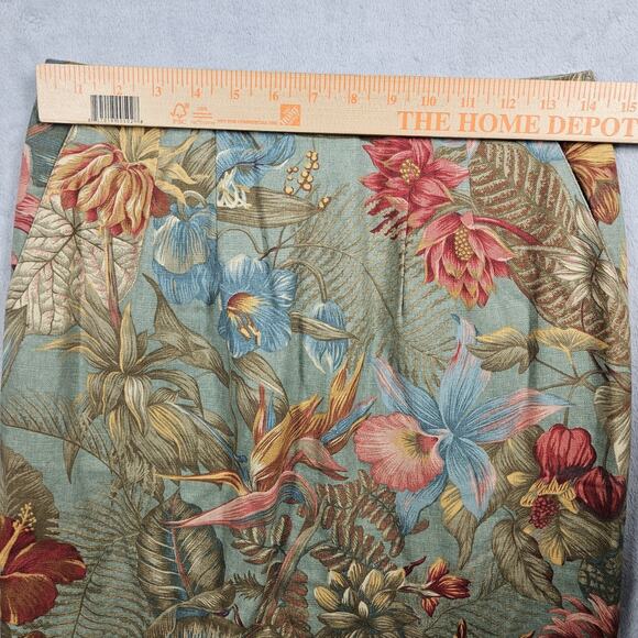 Vintage Pine Cove Midi Skirt Womens 2 Floral Cottagecore Artsy Straight Cotton - Picture 13 of 14